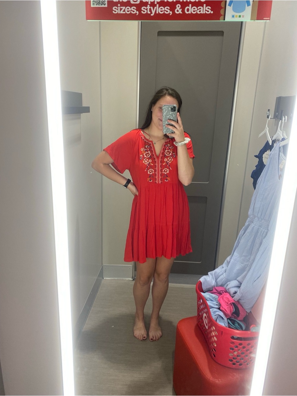 Knox Rose Embroidered Sundress with Pockets